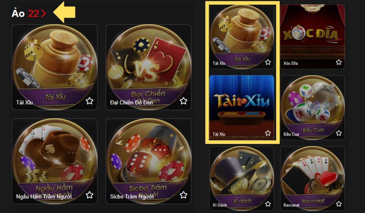 Chọn trò chơi tài xỉu ảo tại Kto